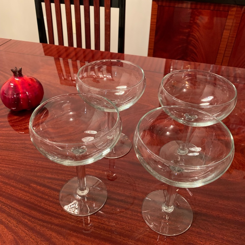 4 glass  ice-cream vases or for anything else